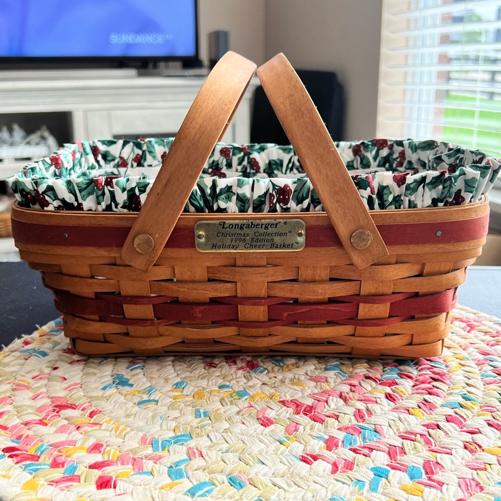 Longaberger Holiday Cheer Basket combo